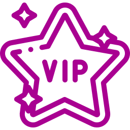 En stjärna med ordet VIP betyder exklusiva upplevelser